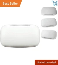 White Door Chime Modern Finish Two Sounds Easy to Install