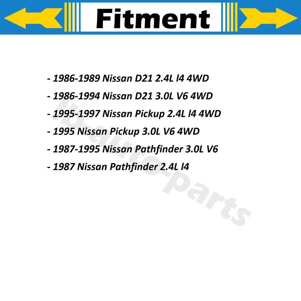 Kit dianteiro mangueira hidráulica freio para 1986 1987 1988 1989 Nissan D21 2.4L 4WD 2x - Imagem 2 de 4