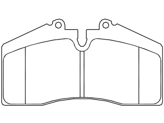 Rear Brake Pad Set Hawk 57BCBQ14 for Ferrari 456 GT 1995 1996