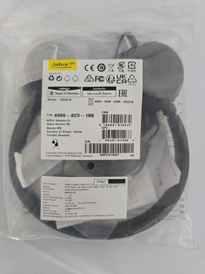 NEW Jabra Evolve 20 Stereo MS Wired USB Headset Microsoft Teams 4999-823-109 NIB