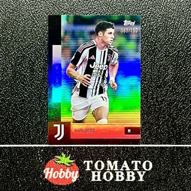 VASILIJE ADZIC /150 BLUE REFRACTOR TOPPS FAN TEAM SET 2025-26 JUVENTUS