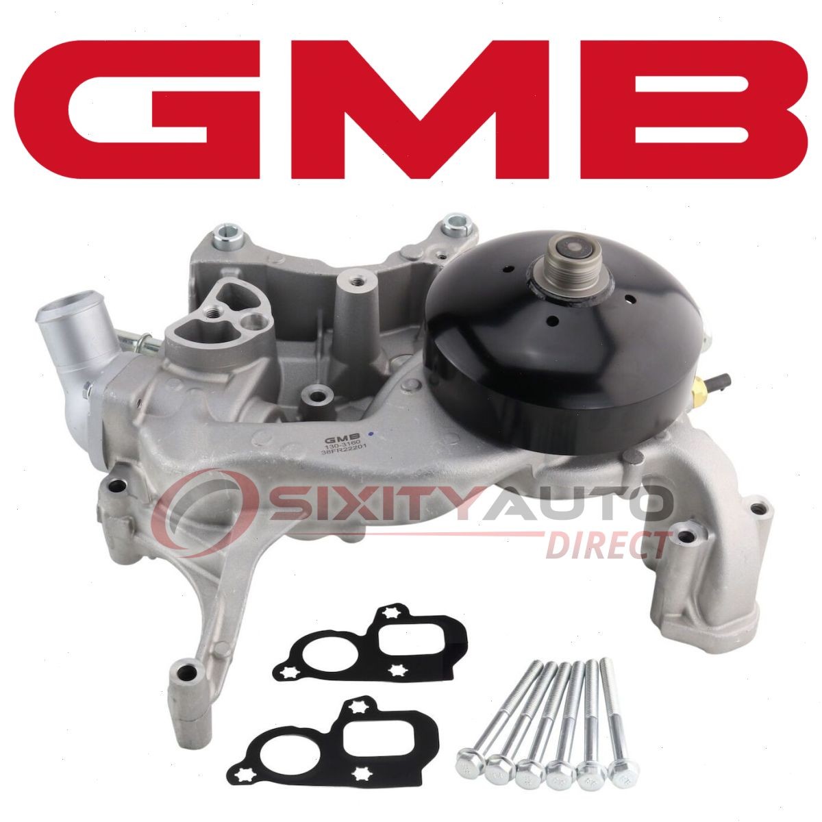 GMB Water Pump for 2018-2021 Chevrolet Express 2500 4.3L V6 - Coolant di