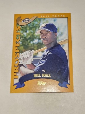 2002 Topps #676 Bill Hall Milwaukee Brewers