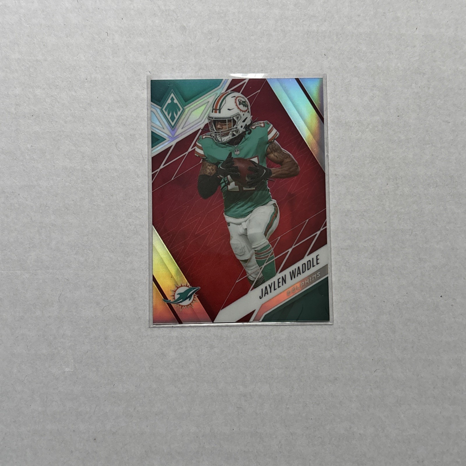 2022 Panini Phoenix Red Jaylen Waddle #5 Dolphins /250