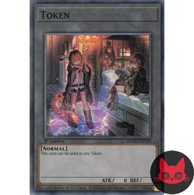 Yugioh Charmer Token SDCH-ENT03 Super Rare 1. Auflage NM