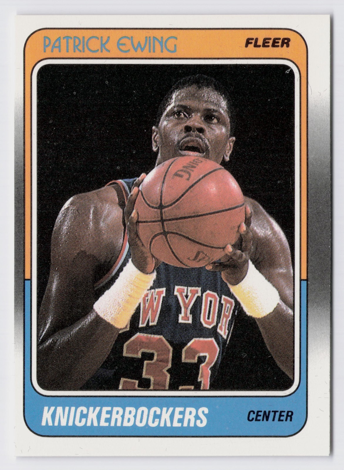 1988-89 Fleer Patrick Ewing #80 NEW YORK KNICKS