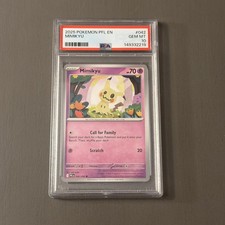 Pokemon TCG: 2025 Mimikyu 042/094 Me02: Phantasmal Flames Regular PSA 10