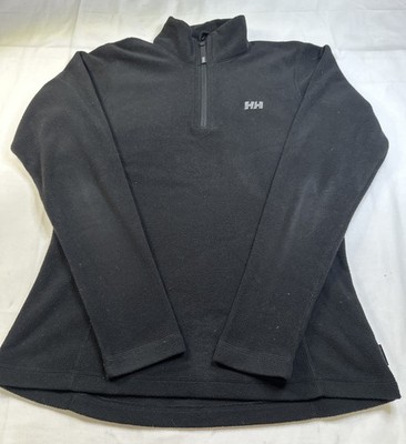 Helly Hansen Womens Daybreaker Fleece Pullover Sweatshirt Polartec Black L #5096