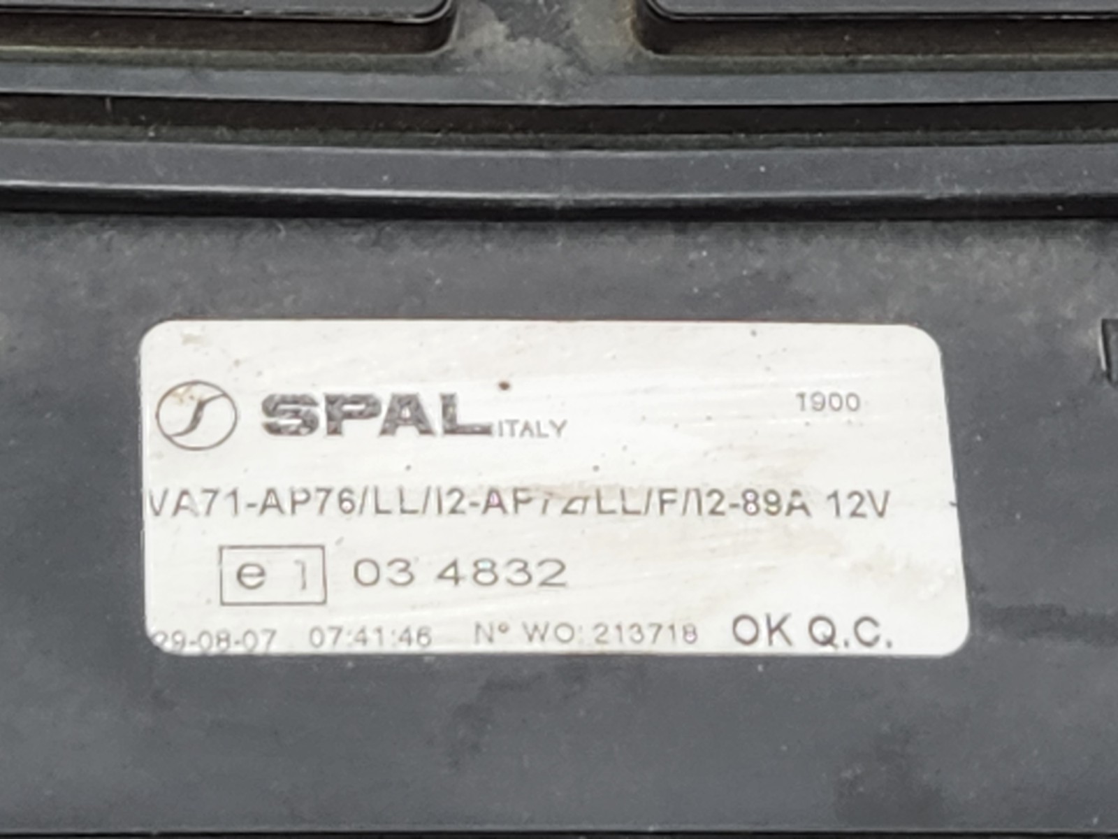 ✅ 04-10 OEM Maserati Quattroporte M139 Radiator Cooling Fan Motor 71k