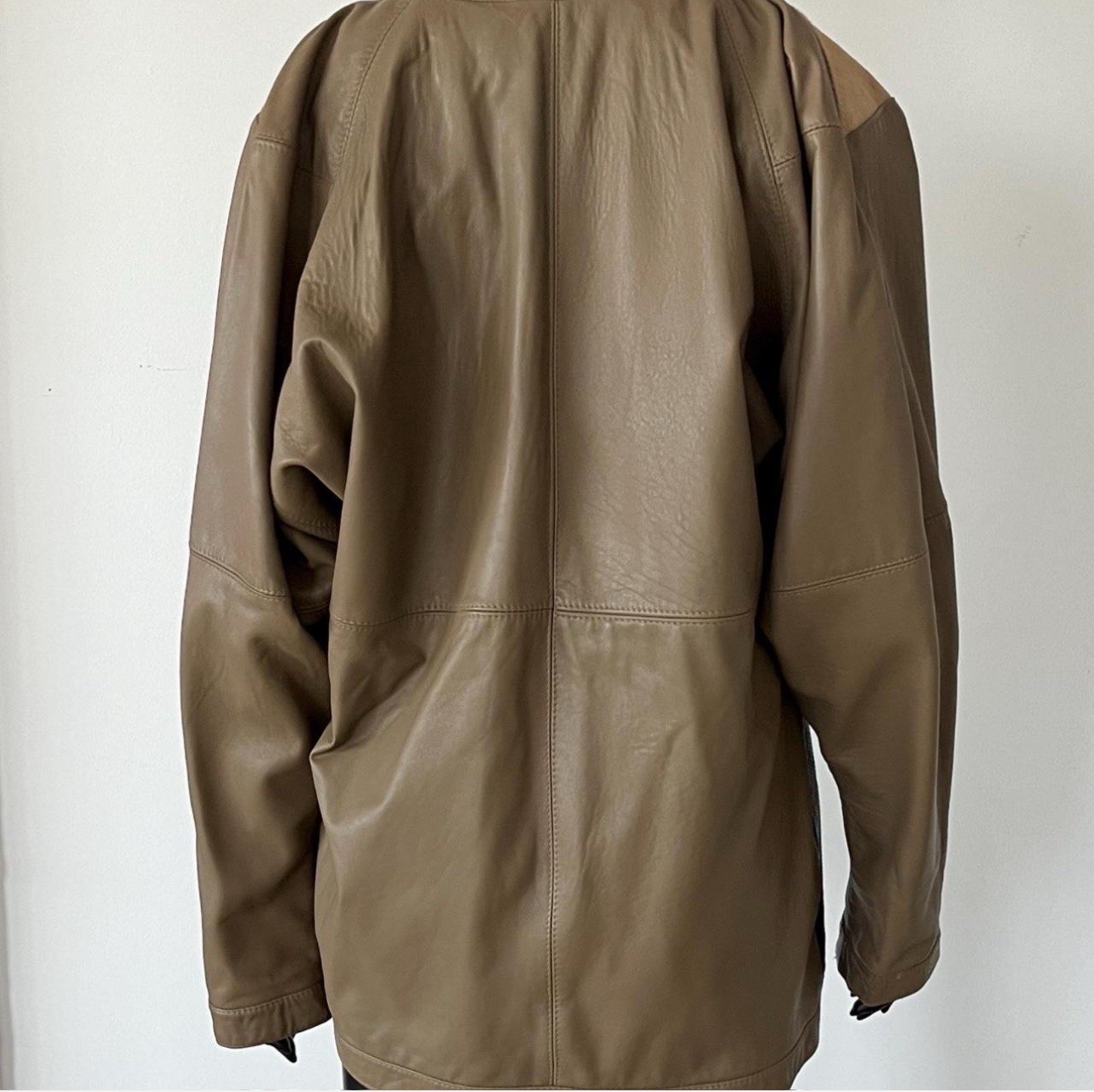 Vintage Leather Patchwork Jacket - image 3