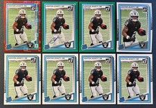 Lot (8) 2025 Donruss Rated Rookie Ashton Jeanty Incl Variations One Autograph RC