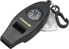 Coghlan's FOUR function WHISTLE thermometer COMPASS magnifier kayak hiking camp