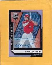 2021 Elite Extra Edition Prime Numbers Signatures A Izaac Pacheco Tigers 69/225
