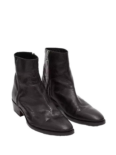 john varvatos Morrison Sharpie Snake Embossed Boots Size 9 Mens John Varvatos Morrison Sharpie Leather Boots 8.5 Brown Snake  main image 3