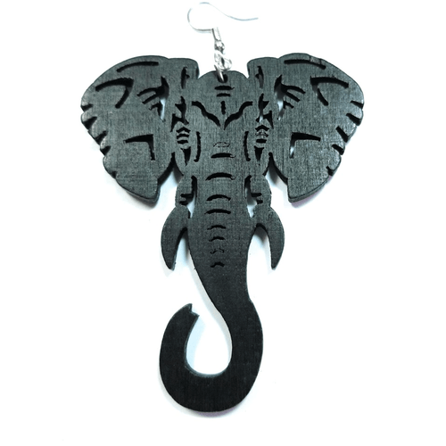 TB große Elefanten afrikanische Tiere Laser geschnitten Holz Modeschmuck Ohrhänger - Bild 13 von 33