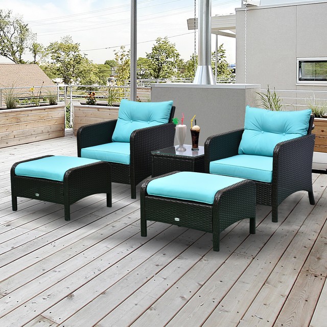 Parkside 5pc Wicker Seating Set For Sale Online Ebay