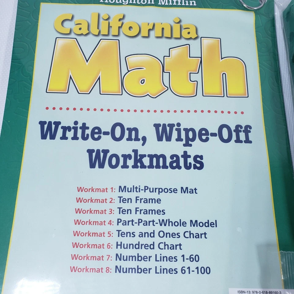 GRADE LEVEL 1 STUDENT MATH MANIPULATIVE KIT AND WORKMATS EDUCATIONAL LEARNING - Image 3 of 4