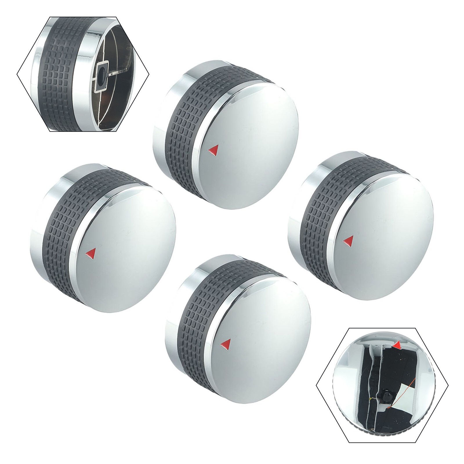 4pcs Gas Grill Control Knobs Replace For BBQ Gas Grills For Oven, Stove