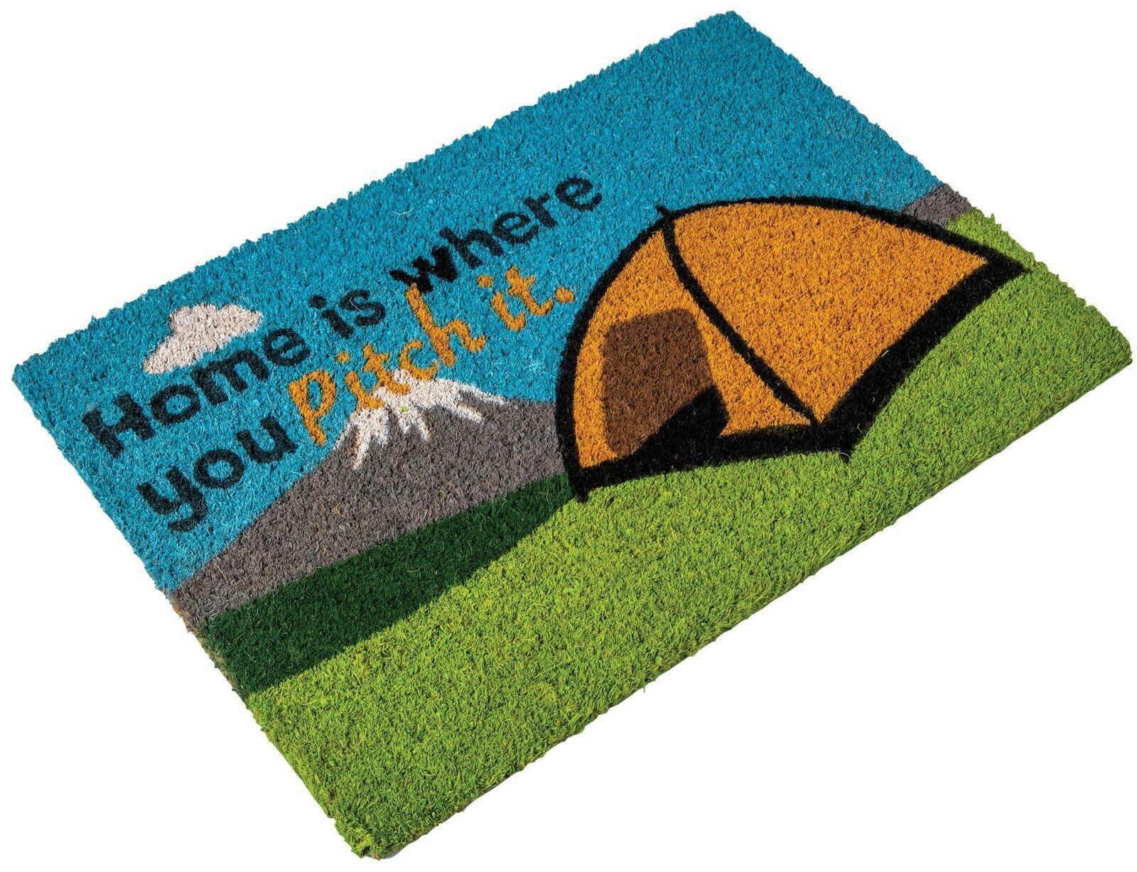Quest Heavy Duty Coir ‘Home is where you Pitch it"" Camping Door Mat