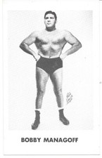 BOBBY MANAGOFF 1970s Boyd Pierce Wrestling Photo Card NWA