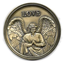 Batesville Casket LifeStories Display Funeral Medallion Magnet - Angel Love