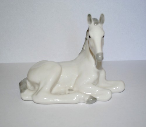 Lomonosov PORCELAIN Figurine HORSE WHITE.Hand Painted.UNIQUE.RARE - Picture 1 of 5