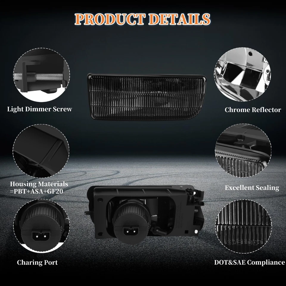 Fog lights For BMW E36 M3 3 Series 1992-1999 Selected Models Smoke Lens 1 Pair — 第 4/4 张图片