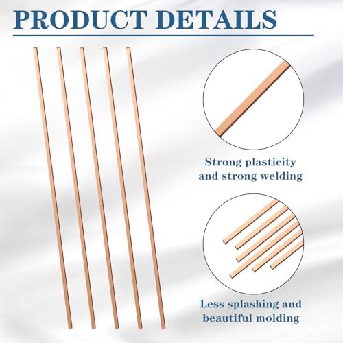 Tandefio 40 Sticks Brazing Rods Bcup5 Silver Solder Phos Copper 5 Silver eBay
