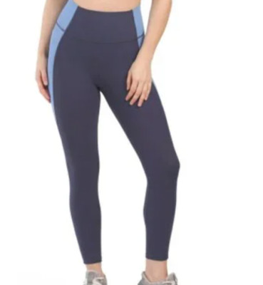 WILO The Label Rib Color Block Leggings Blue Size XS