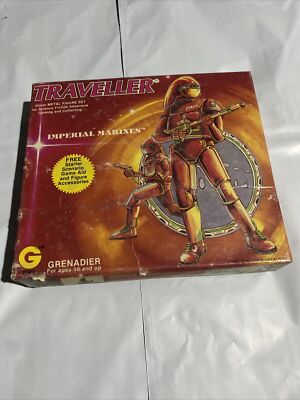 Grenadier Traveller Imperial Marines 25mm Metal Figure Set Vintage