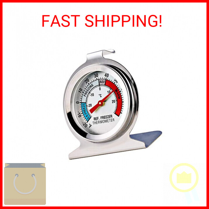 4 Pack Refrigerator Freezer Thermometer Large Dial Thermometer eBay
