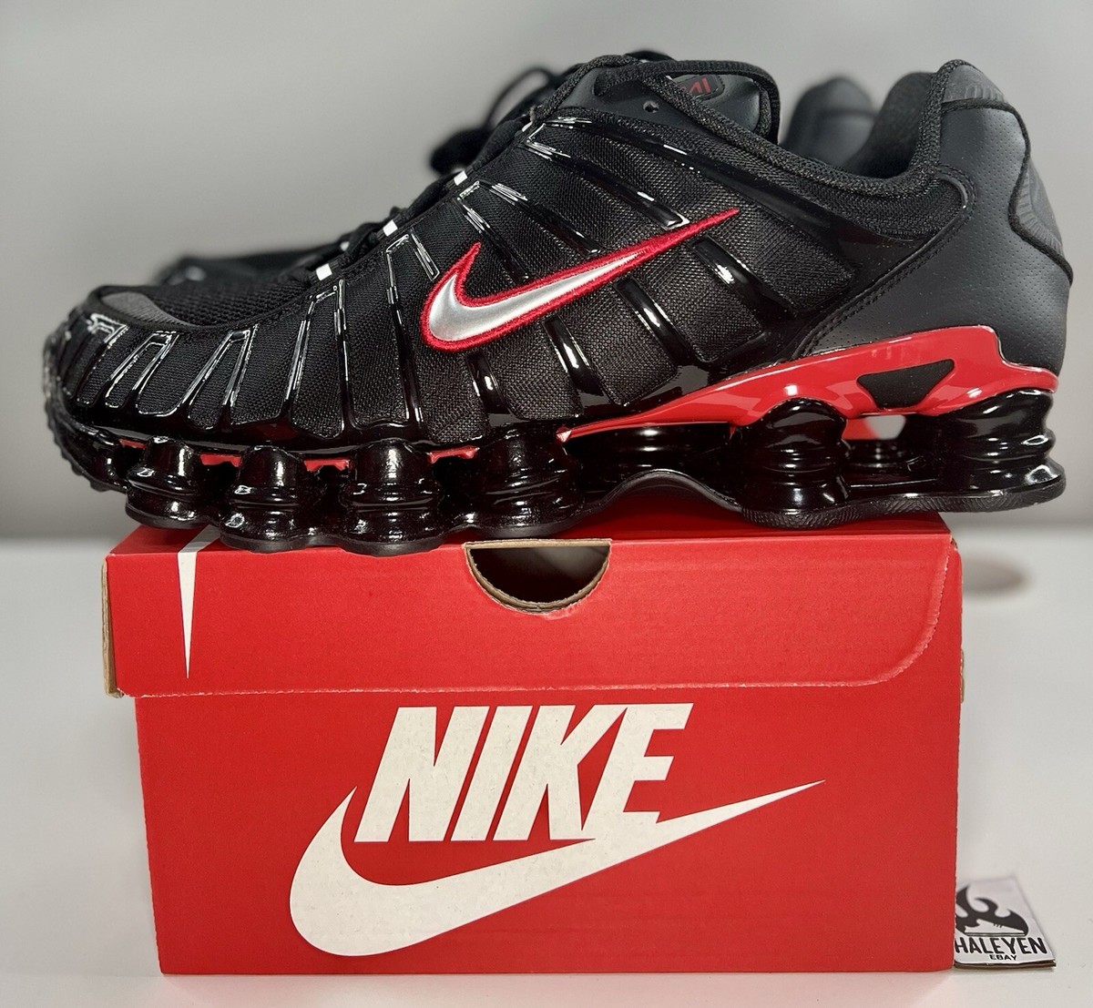 Size 15 - Nike Shox TL Black University Red for sale online Size 15 - Nike Shox TL Black University Red for sale online