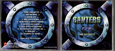 SANTERS - TOP SECRECY [CD, 1998 DANDELION/BAREKNUCKLE JAPAN / RICK SANTERS]