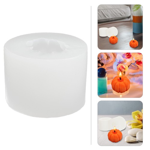 2 Pcs Pumpkin Candle Mold Making Food Molds DIY Crafts Fragrance