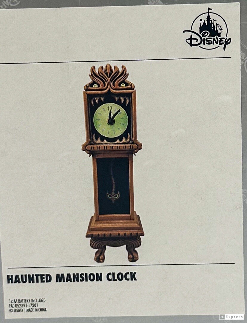 Haunted Mansion Clock Disney | eBay