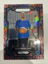Alexandre Sarr 2024 Panini Prizm Draft Rookie Red Black Venom Snakeskin RC #52