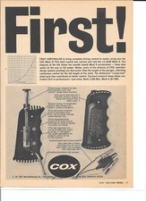 Cox Slot Car Hand Controller Original Vintage Magazine Ad