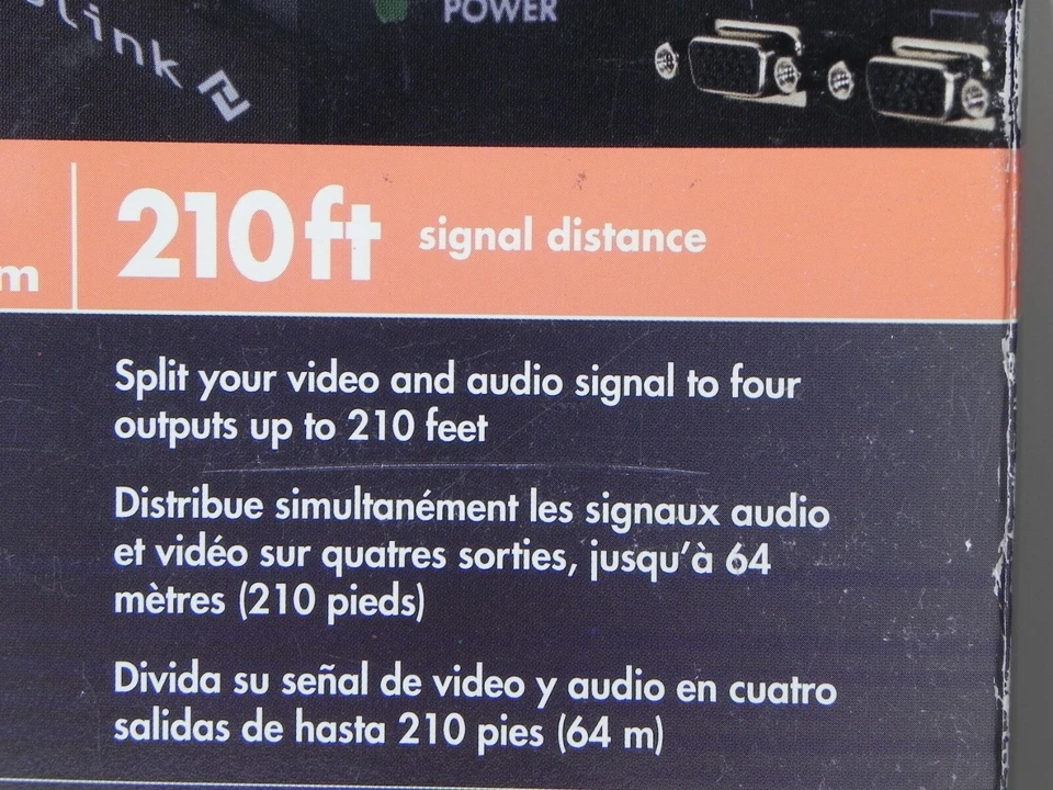 Vintage TruLink VGA UXGA Monitor Splitter Extender C2G 39968 4 Port - Image 3 of 4