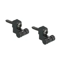 Guitar Roller String Tree Retainer Guides Black for Guitar with Screws 2pcs
