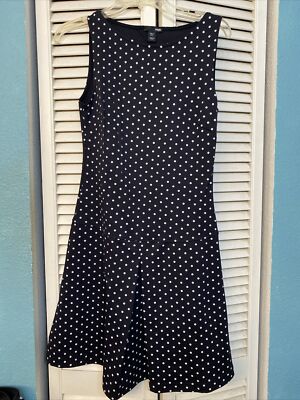 H&M Sleeveless Polyester Drop Waist Polka Dot Dress Made In Italy Size 6 US | eBay H&M Sleeveless Polyester Drop Waist Polka Dot Dress Made In Italy Size 6 US | eBay