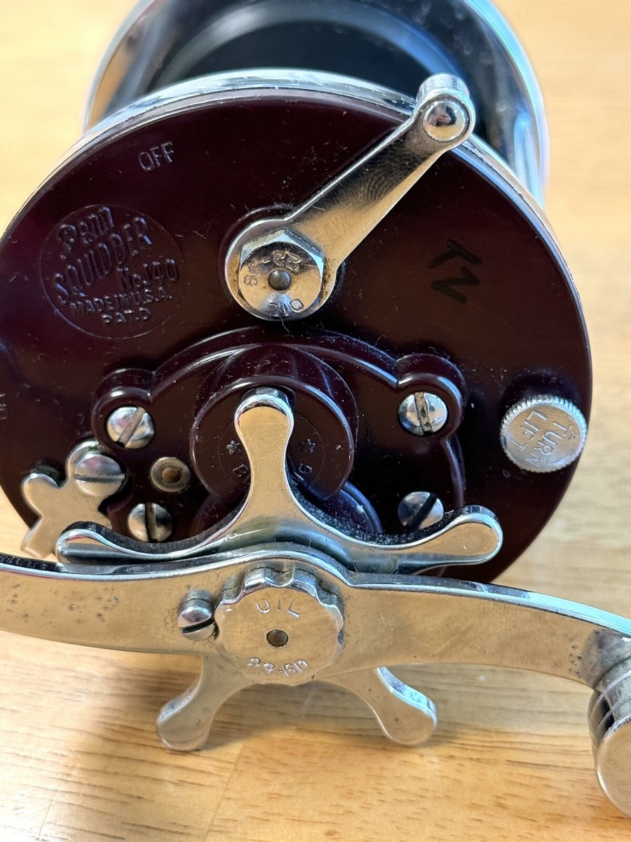 Vintage Penn Squidder 140 Conventional Fishing Reel Made In Vintage Penn Squidder 140 Conventional Fishing Reel Made In
