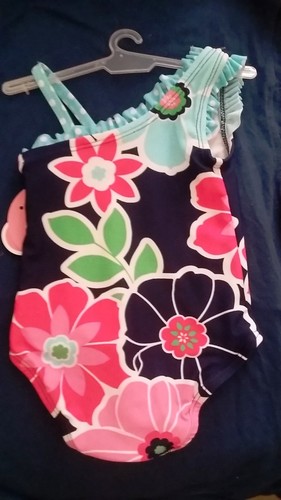 NEW CIRCO GIRLS NWT 1 PC SWIMSUIT FLORAL Size 6 MONTHS - Picture 2 of 2