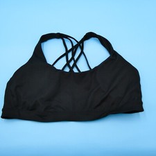 Victorias Secret Bralette Bra XL Black Strappy Back Padded Pullover Lingerie New