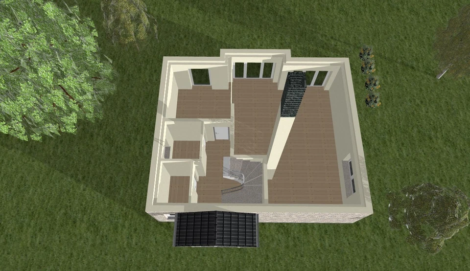 -Aktion-Haus "Steinfurt" als 3D CAD Haus-Projektdatei mit Cadvilla ab Version 12 - Bild 4 von 4