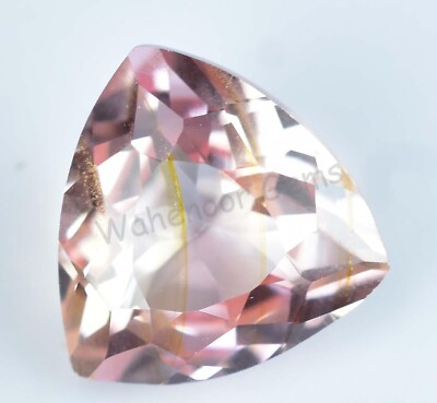 Natural Poudretteite Pinkish Trillion 5.30 Ct FLAWLESS Certified