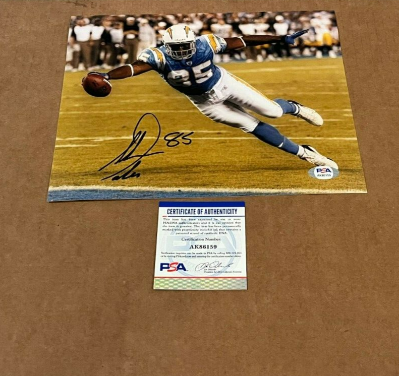 Antonio Gates Autographed Signed San Diego Chargers 8X10 PHOTO PSA/DNA CERTIFIED 
