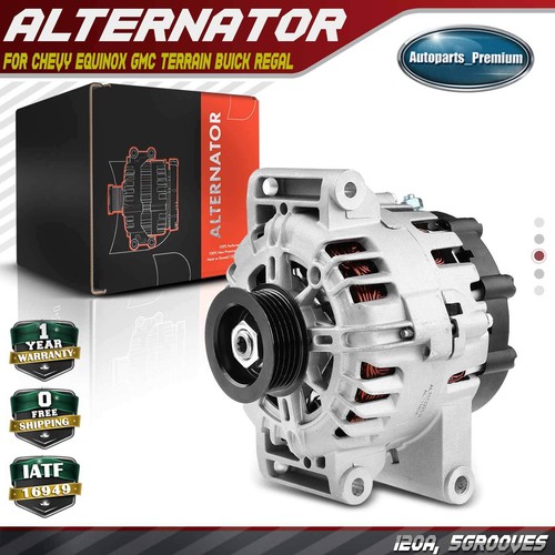 Alternator for Chevy Equinox GMC Terrain 20102017 Buick Regal 120A CW