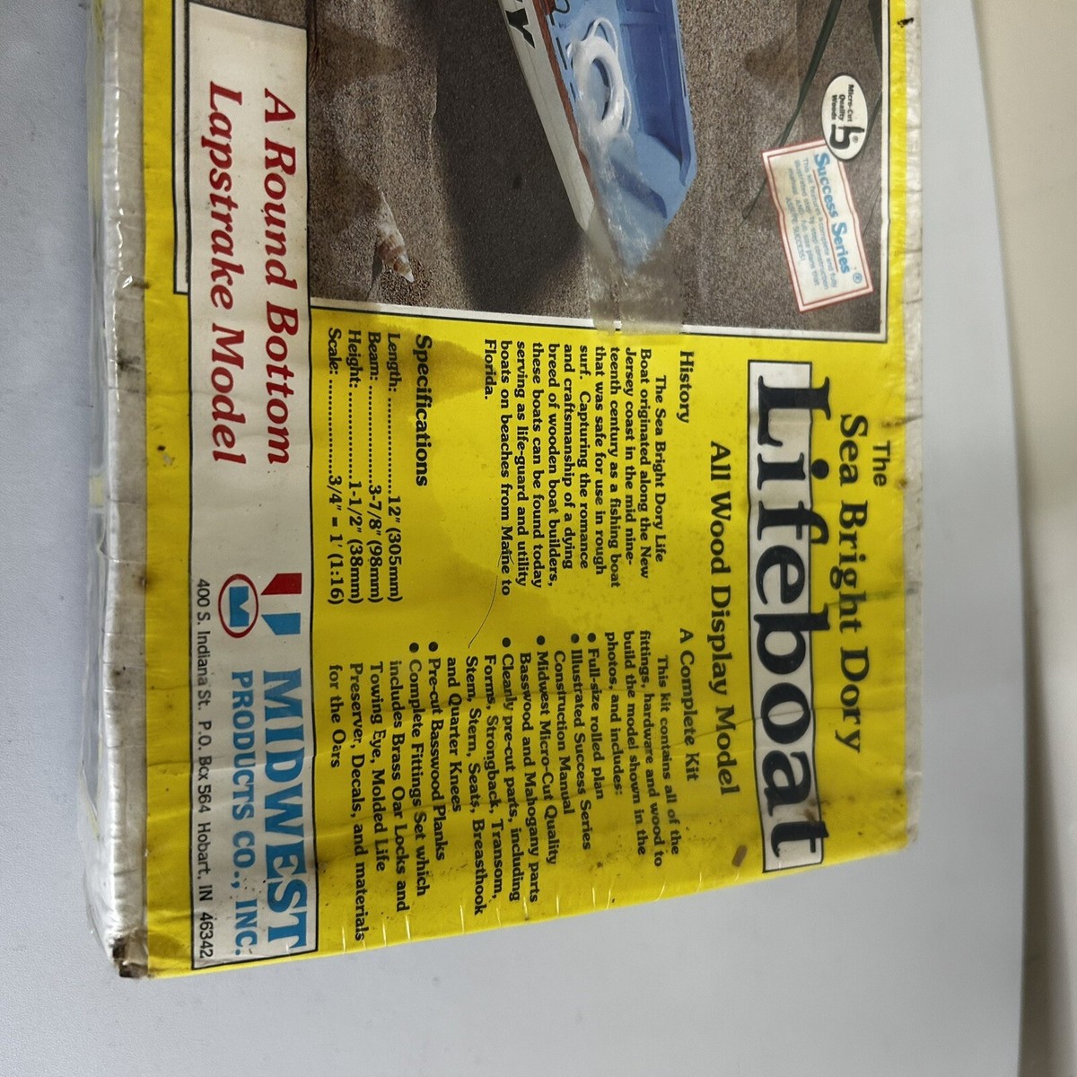 Midwest Products The Sea Bright DORY Lifeboat Wood Model Boat NEW