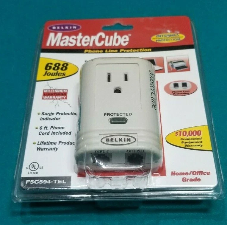 Belkin Master Cube Phone Line Protection Home/Office Grade 688 Joules F5C594-TEL - Image 2 of 4