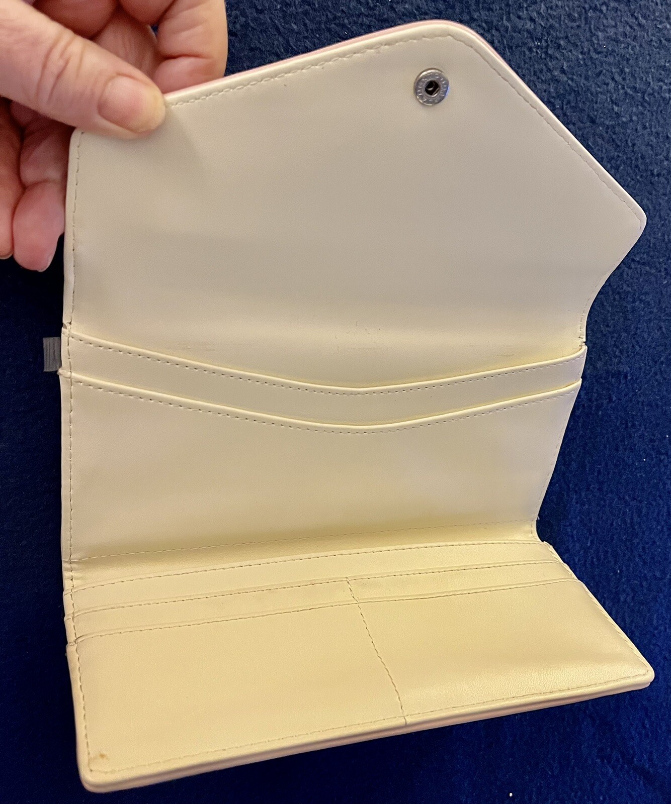 STEVE MADDEN Signature BLUSH Pink ZIP WALLET EUC Gem